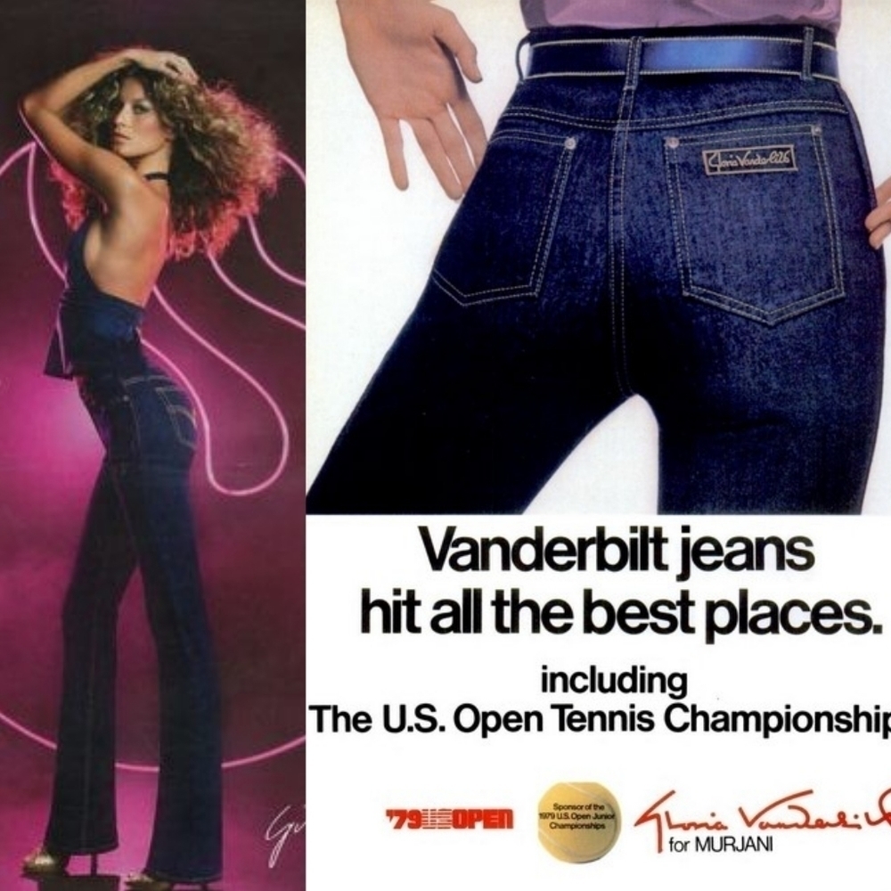 RARE Vintage 1970s Gloria Vanderbilt Murjani High Rise Straight Leg Denim Jeans